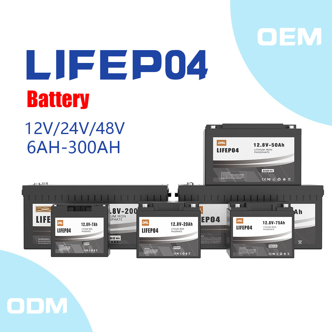 20AH Lithium Ion Battery Lifepo4 12V Battery 50Ah 100Ah 200Ah 300Ah 400Ah Solar Energy Storage Battery