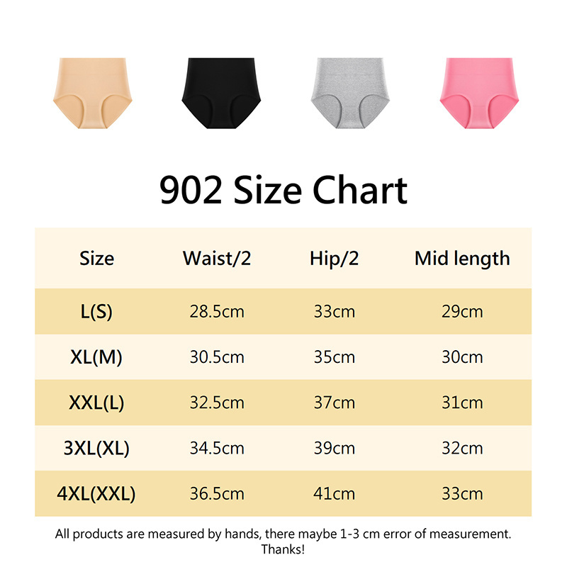 L XL XXL 3XL 4XL Wholesale Women's Underwear Big Fat Ladies High Waist Plus Size Cotton Buttock Lifting Briefs Panties