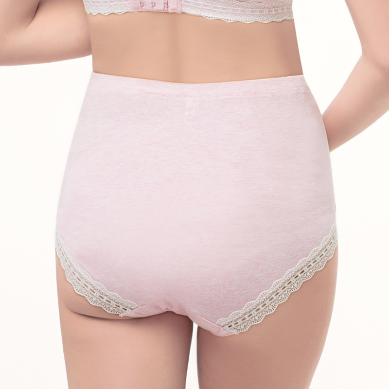 Logo Custom Breathable Lace Adjustable High Waist Cotton Pregnant Women Maternity Underwear Panties