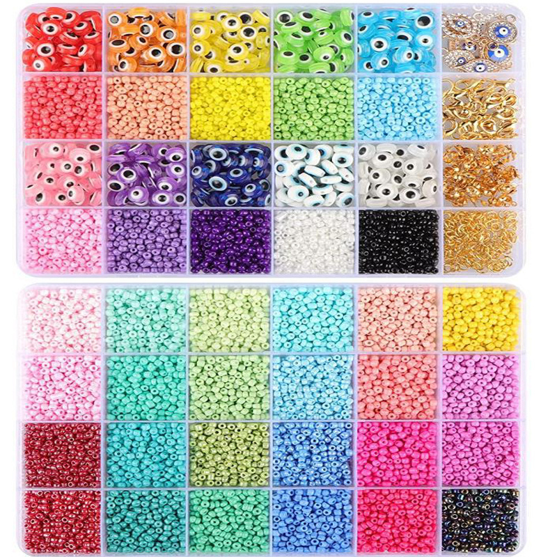 2mm glass seed beads multicolor small beads for bracelets making craft gift jewellery making waist beads kits