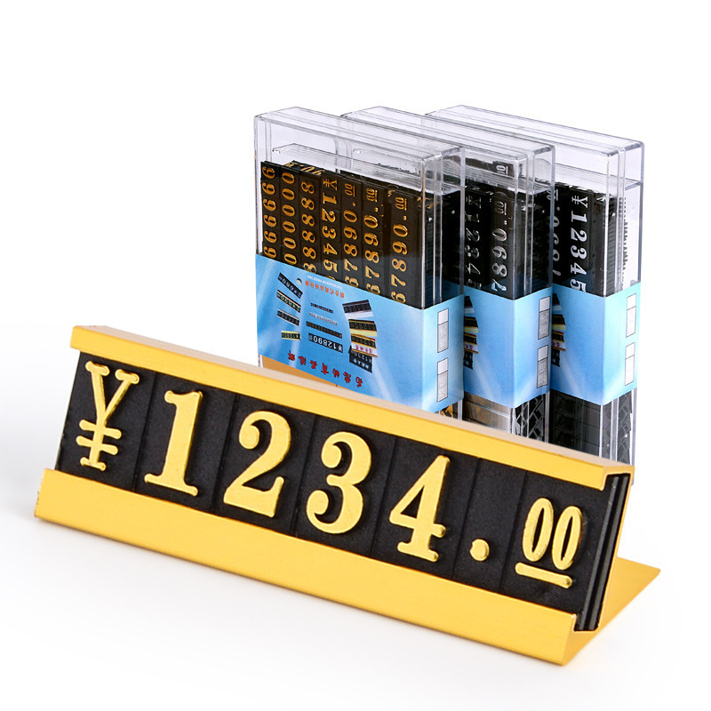 Wholesale Adjustable Digital Pricing Label Display Rack Counter Number Stand with LED Price Display