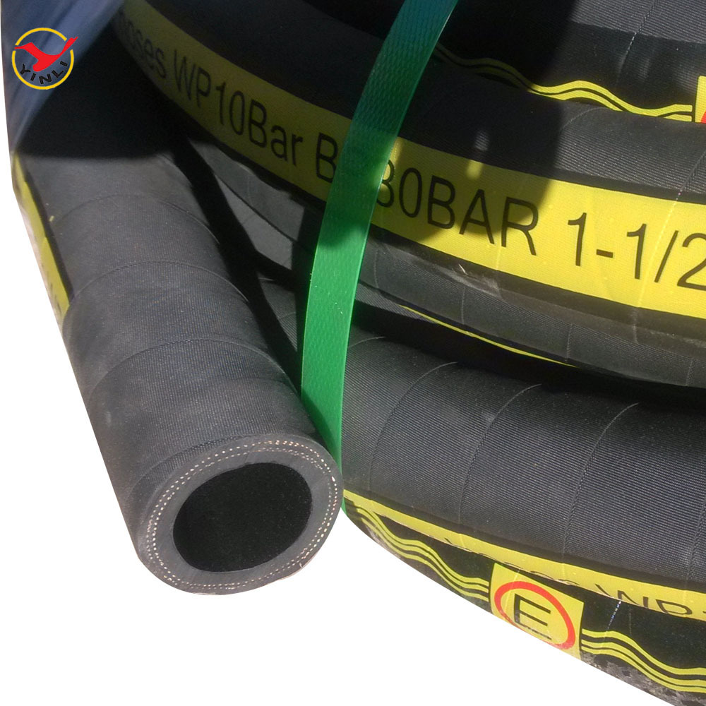 Abrasive Resistant 4 Inch High - Pressure Rubber Water Suction Hose 20bar