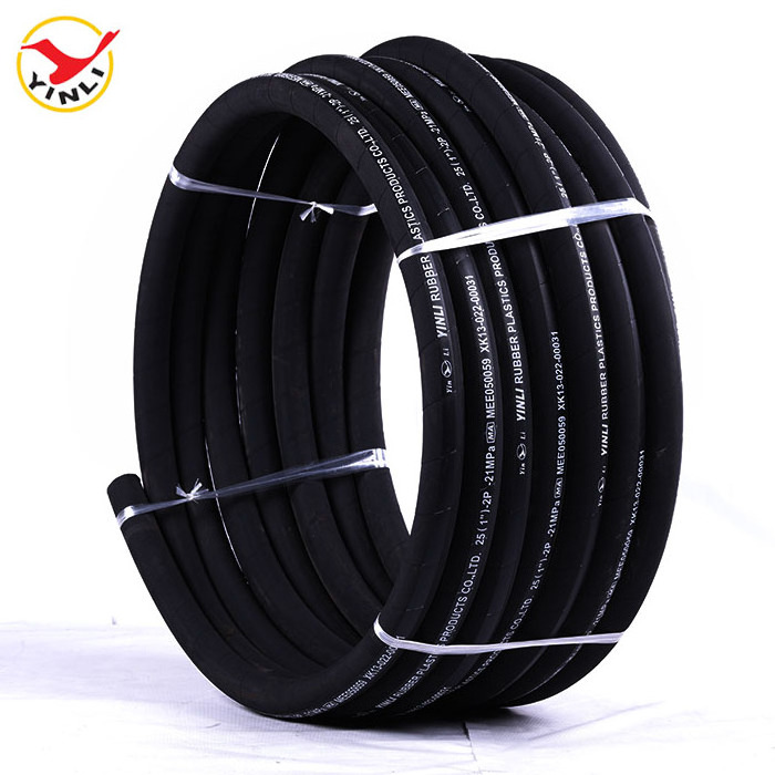 Fuel Delivery Oil Suction Stainless Steel Wire Braided Reinforced Rubber Hose Hydraulic Hose