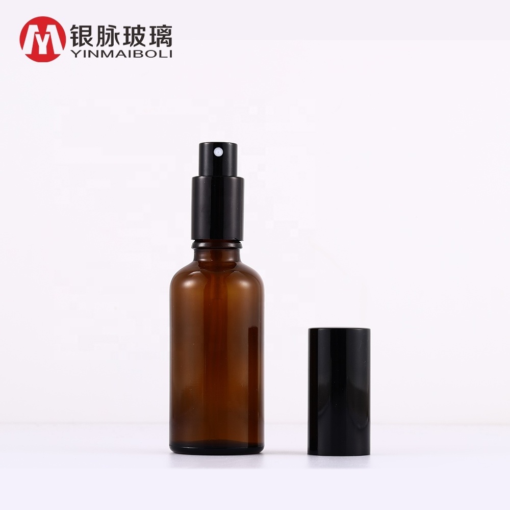 Cosmetic Packaging 5ml 10ml 15ml 30ml 50ml 100ml Empty Amber Perfume Fine Mist Glass Spray Bottle With Sprayer