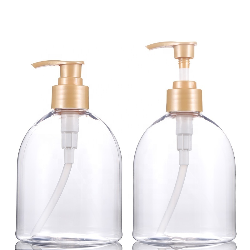 Empty gel bottle plastic  PET bottle 500Ml foaming wash soap hand sanitizer pump bottle with pump