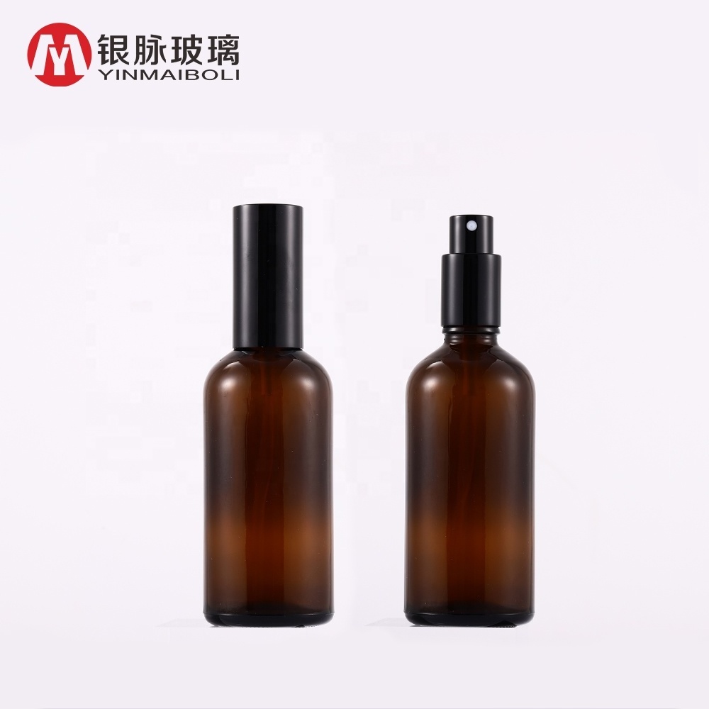 Cosmetic Packaging 5ml 10ml 15ml 30ml 50ml 100ml Empty Amber Perfume Fine Mist Glass Spray Bottle With Sprayer