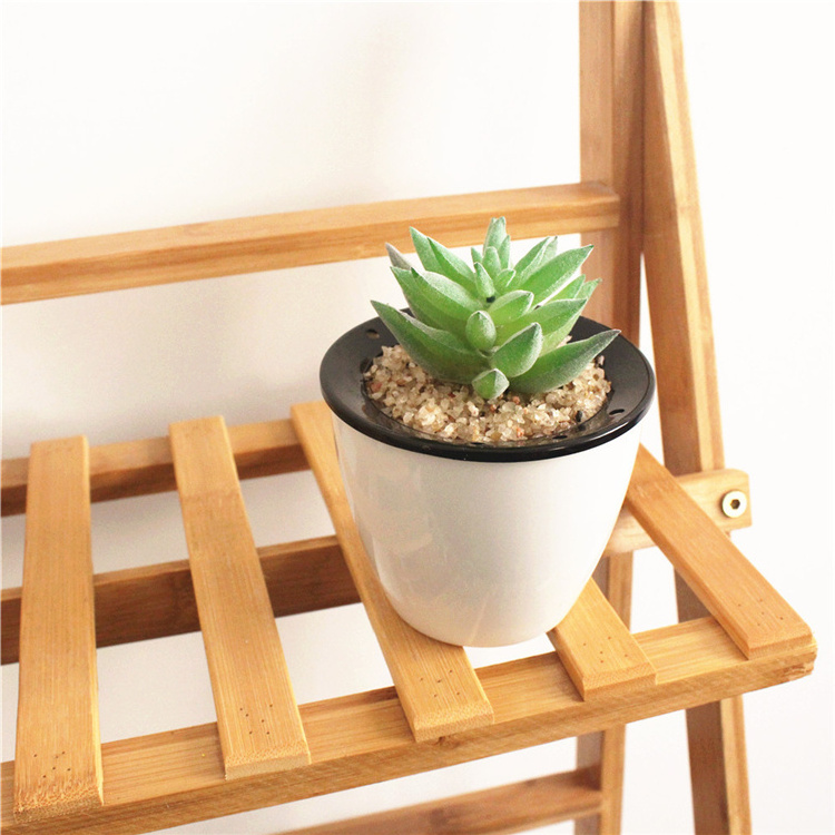 High quality Artificial mini Succulents potted with plastic pot for Outdoor Balcony decoration