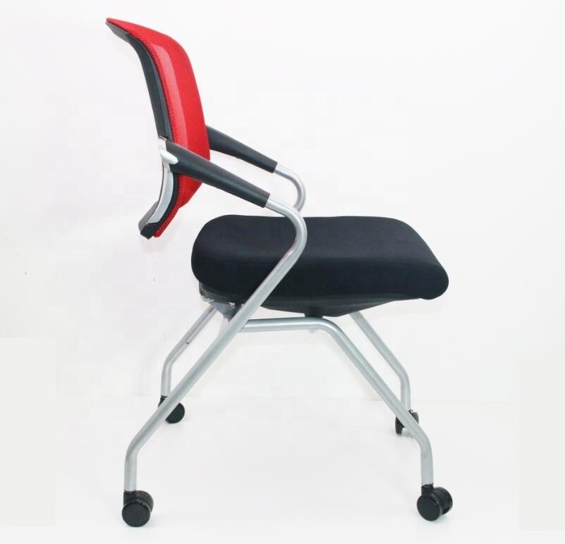 modern foldable study conference room guest wholesale stackable school training chair