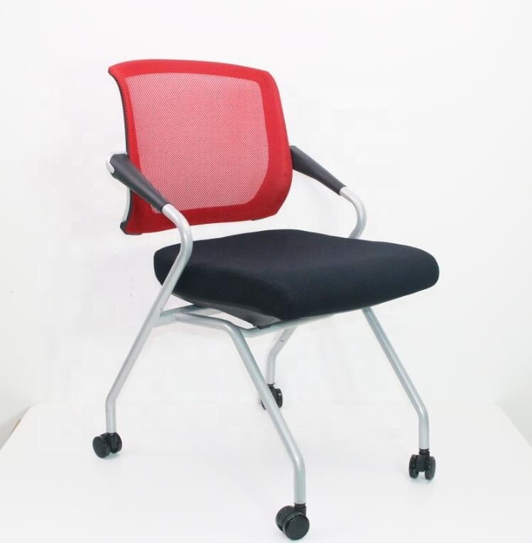 modern foldable study conference room guest wholesale stackable school training chair