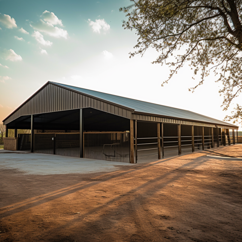 Yinong China Prefab PoPular Modular Stable Horse Barn / Stall / Horse Riding Arena Stable with Hinged Door