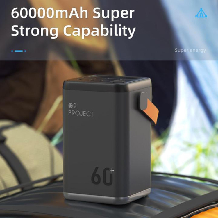 Outdoor Emergency With LED Lights Large Capacity 60000mAh PD Fast Charging Power Bank