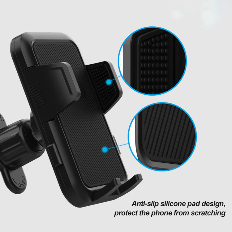 Anti-shake Adjustable Clip Air Vent Cellphone Cradle Stand Mobile Phone Holder For Car