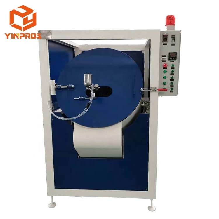 Epoxy paint silver color big size automatic paint spray coating machine with auto heating system