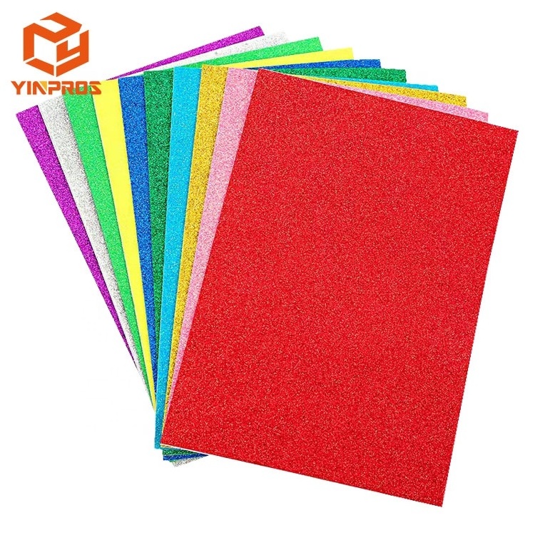 40x60cm large size glitter EVA foam sheets for DIY craft handwork decoration making