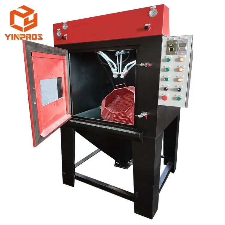 dustless tumble drum sand blasting machine for cleaning metal