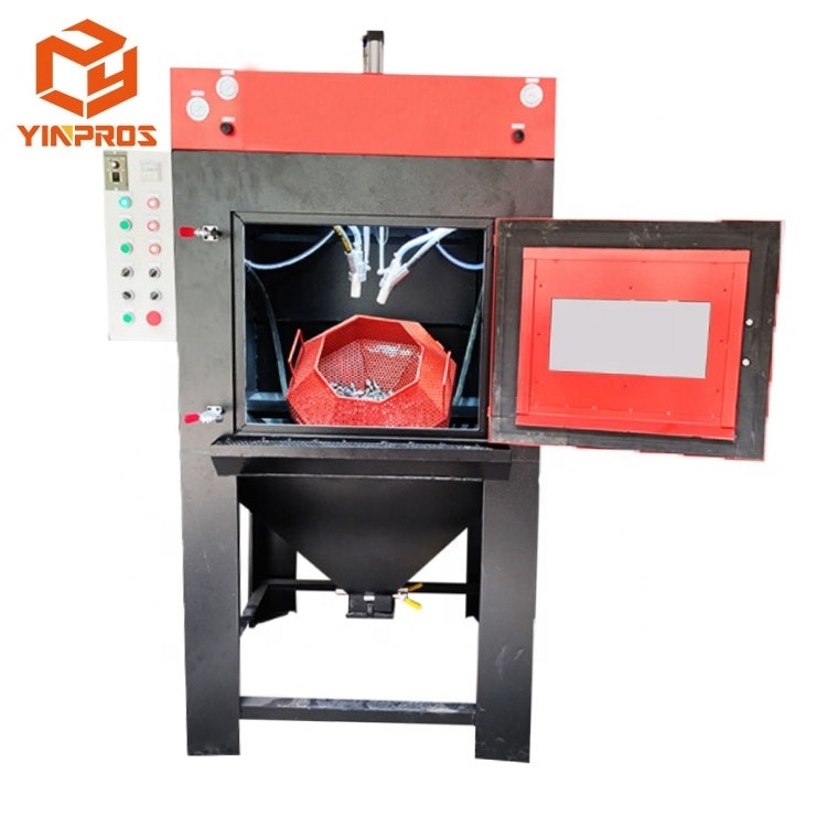 dustless tumble drum sand blasting machine for cleaning metal