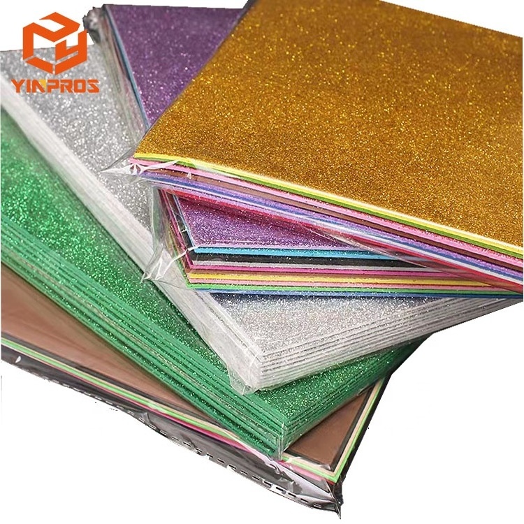 40x60cm large size glitter EVA foam sheets for DIY craft handwork decoration making