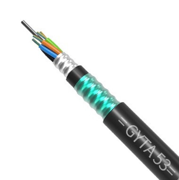 Hot selling single mode buried fiber optic cable Gyta53 communication cable