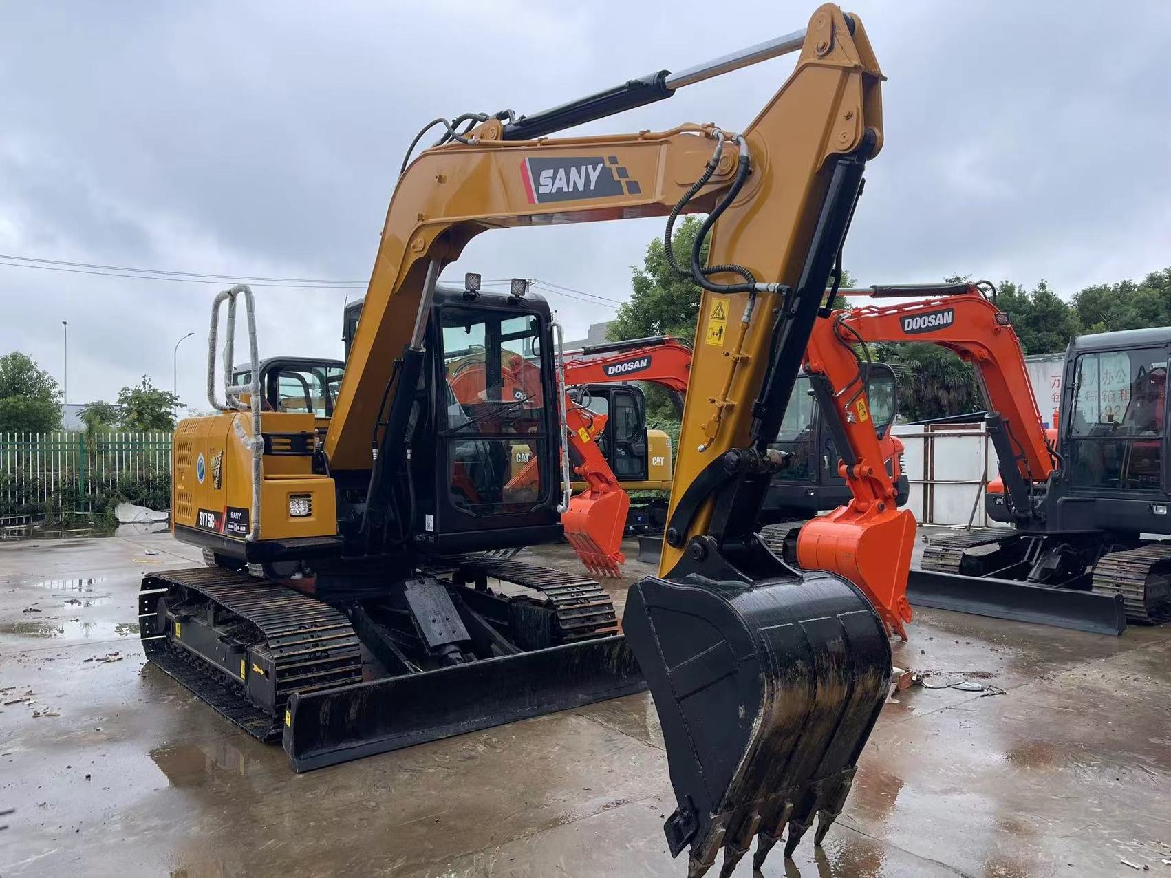 used excavator sany sy75c used excavator 7.5 ton used mini excavator sany sy 75 for sale