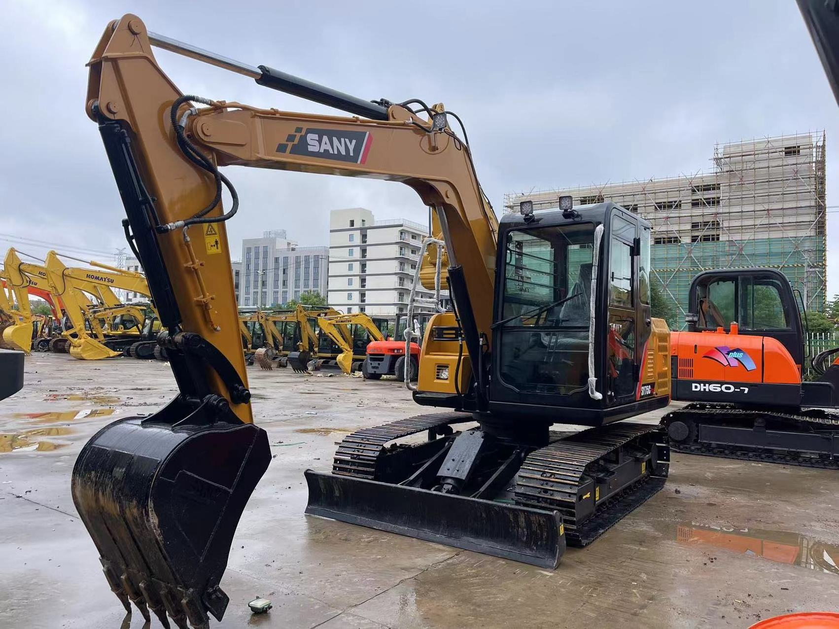 used excavator sany sy75c used excavator 7.5 ton used mini excavator sany sy 75 for sale