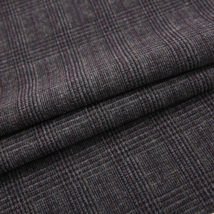 Polyester Rayon Spandex Grey Tr Knitted Brushed Plaid Print Ponte De Roma Fabric For Garment