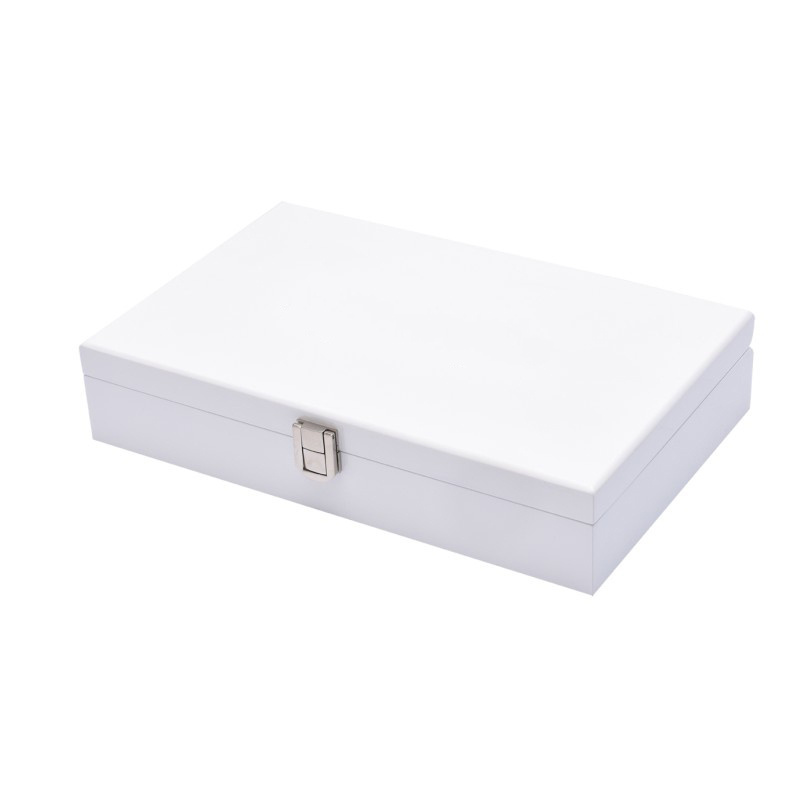 white big space matte lacquer customized logo and size wholesale wooden chocolate packaging gift box