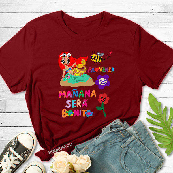 Hot Sell Fashion New Karol G Manana Sera Bonito Custom Print Logo Cotton T-shirts Women Kids T Shirt