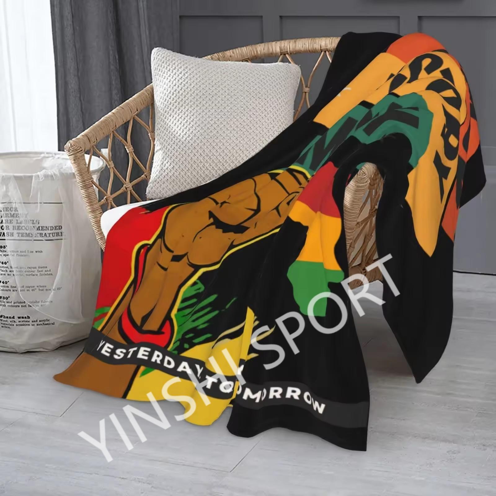 YINSHI Black History Month Throw Blanket African American Gifts Home Decor Soft Warm Winter Flannel Blankets For Bed Sofa Couch