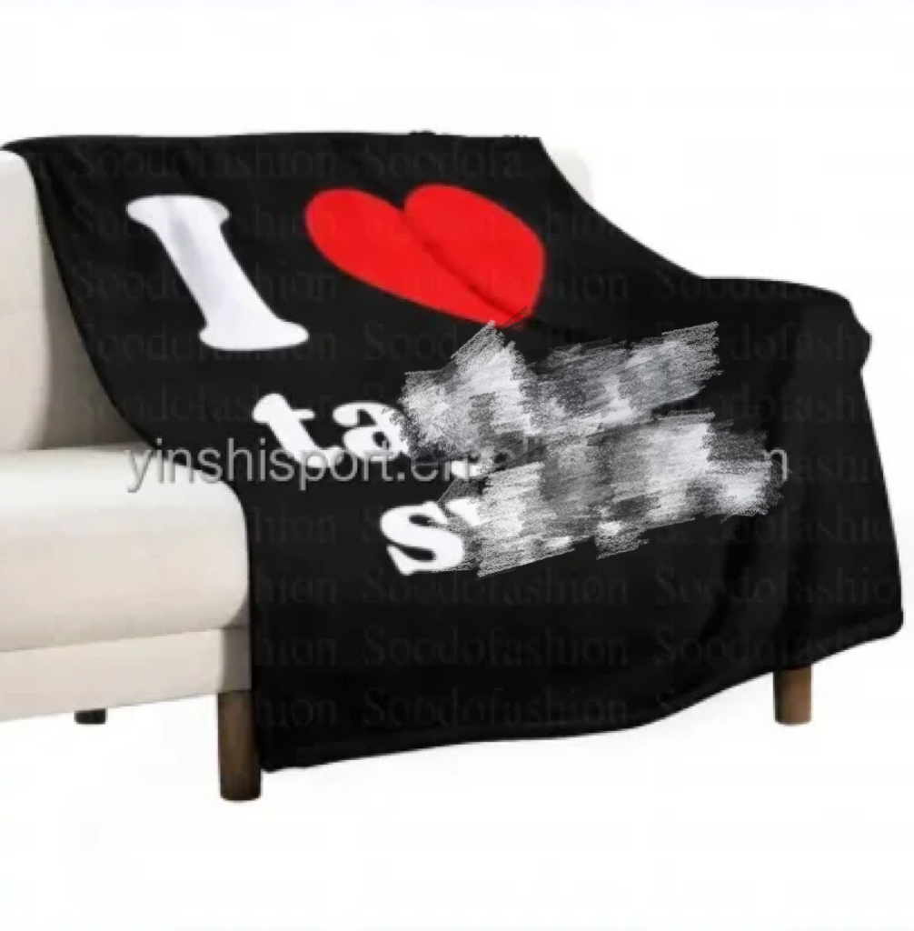 YINSHI New Arrival Custom I Love Ttaylor Valentine's Blanket Air Conditioning Sofa Sherpa Fleece Flannel Bed Festival Blankets