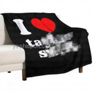 YINSHI New Arrival Custom I Love Ttaylor Valentine's Blanket Air Conditioning Sofa Sherpa Fleece Flannel Bed Festival Blankets