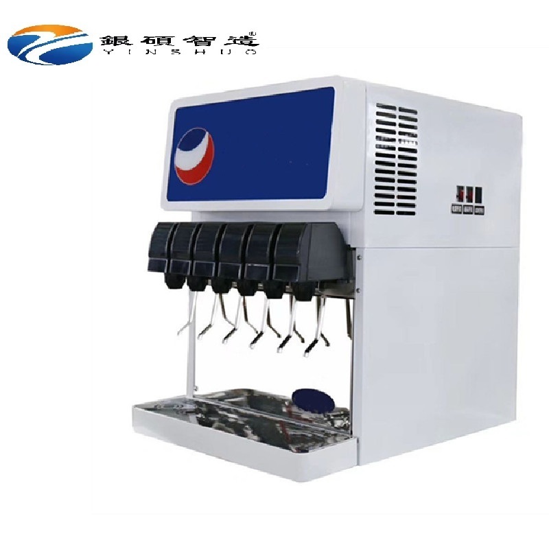 6 Bottles Automatic Commercial Freezing Soda Beverage  Vending Machine Iced Cola drink Dispenser