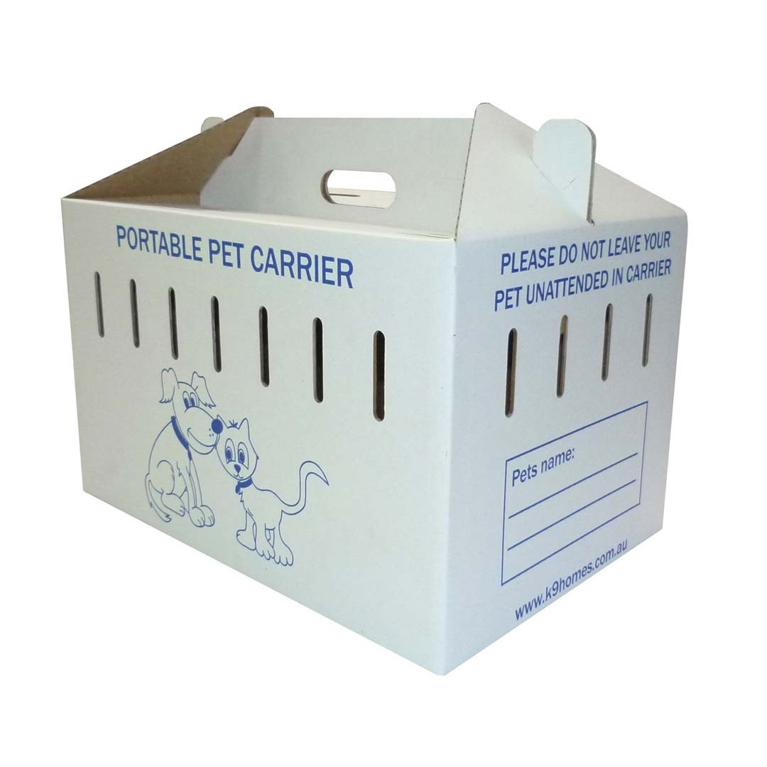 Custom printed paper	pet carrier cardboard box packaging