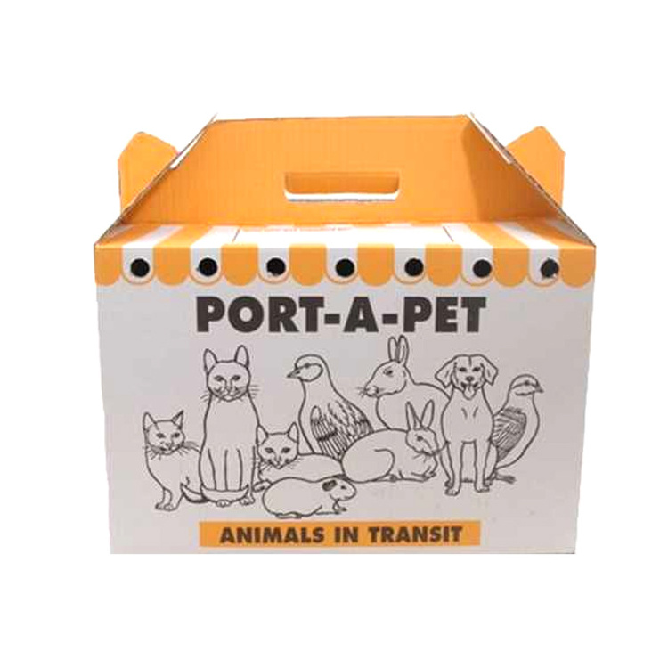 Custom printed paper	pet carrier cardboard box packaging