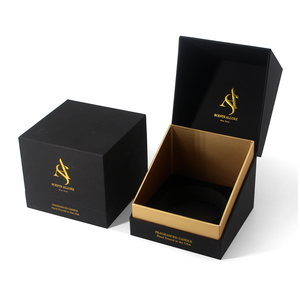 Custom size small scented candle jar gift box empty luxury candle packaging boxes for candles