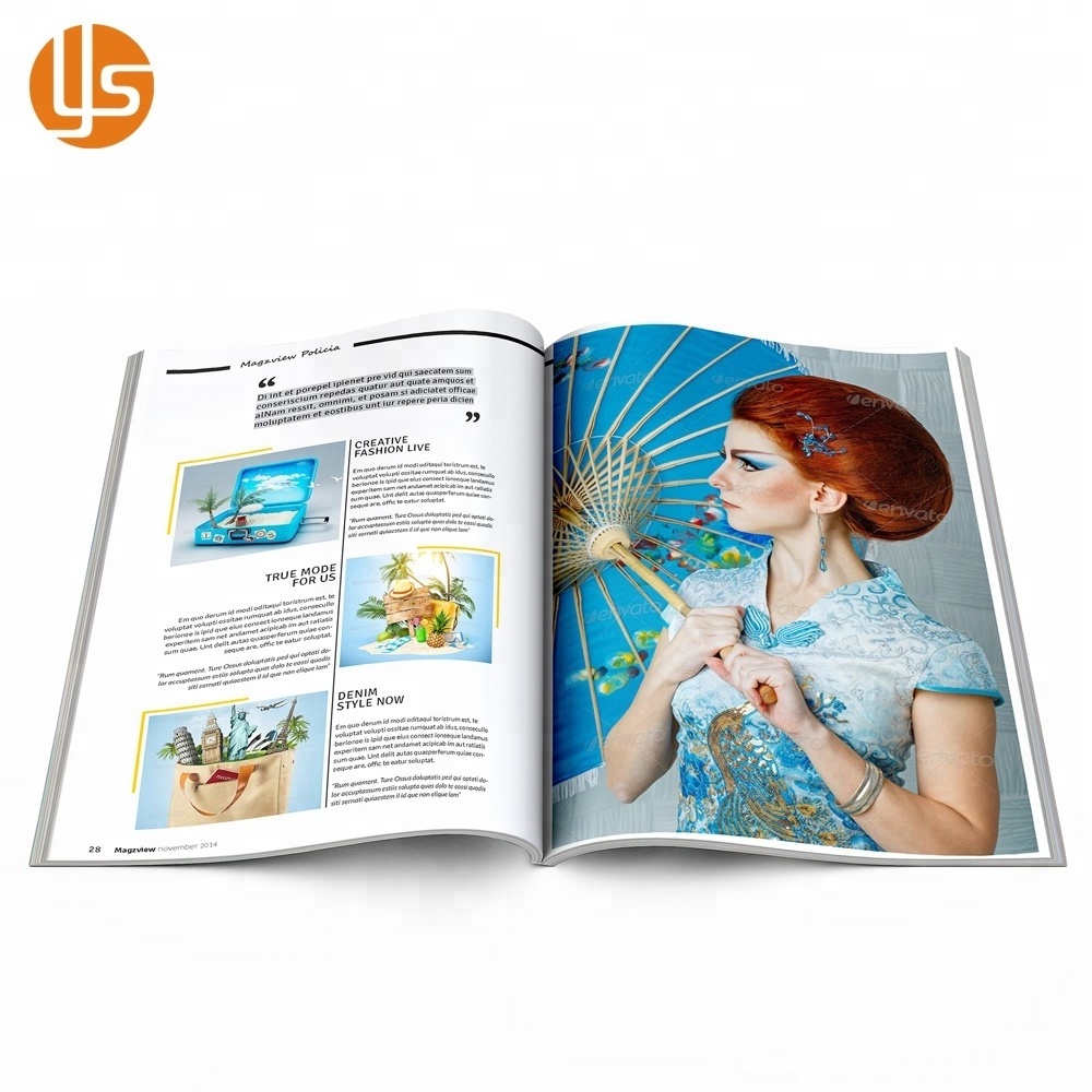 High Quality Custom Printed Full Color Travel Guide Book Magazine Printing