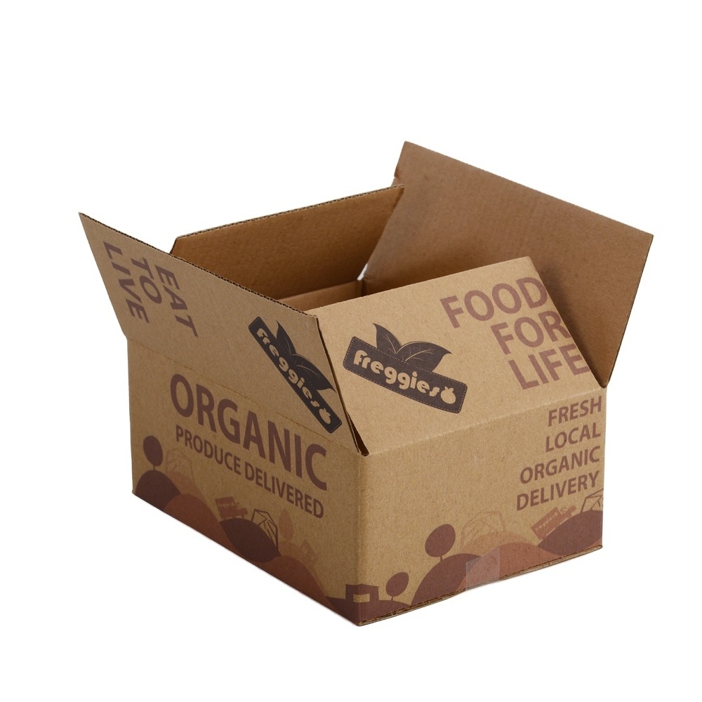 Custom logo carton carboard vegetable boxes packing mango tomato packing packaging boxes