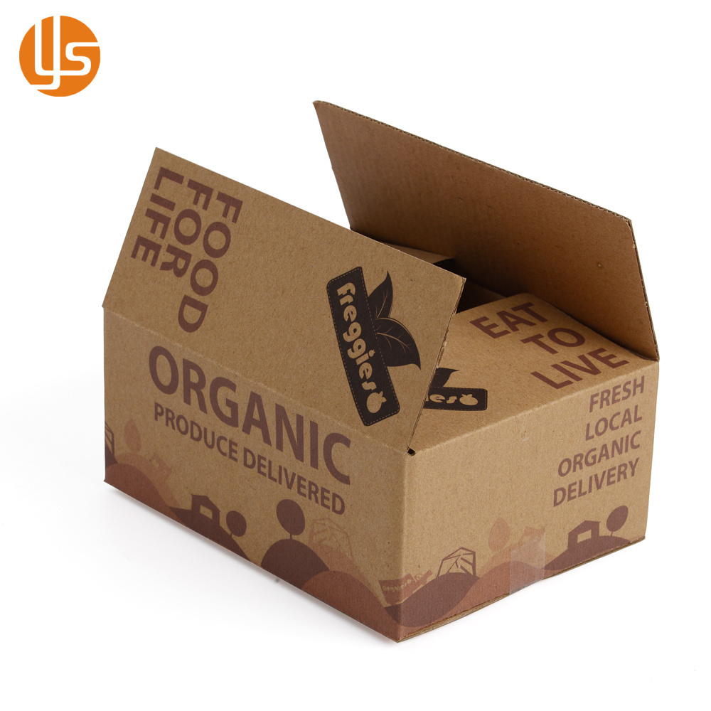 Custom logo carton carboard vegetable boxes packing mango tomato packing packaging boxes