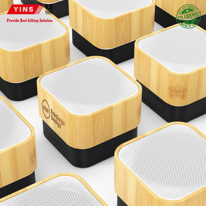 Mini Wooden IPX4 Waterproof Smart Phone Compatible Portable Bamboo Home Audio Stereo Wireless Speaker for Parties & Beach Days