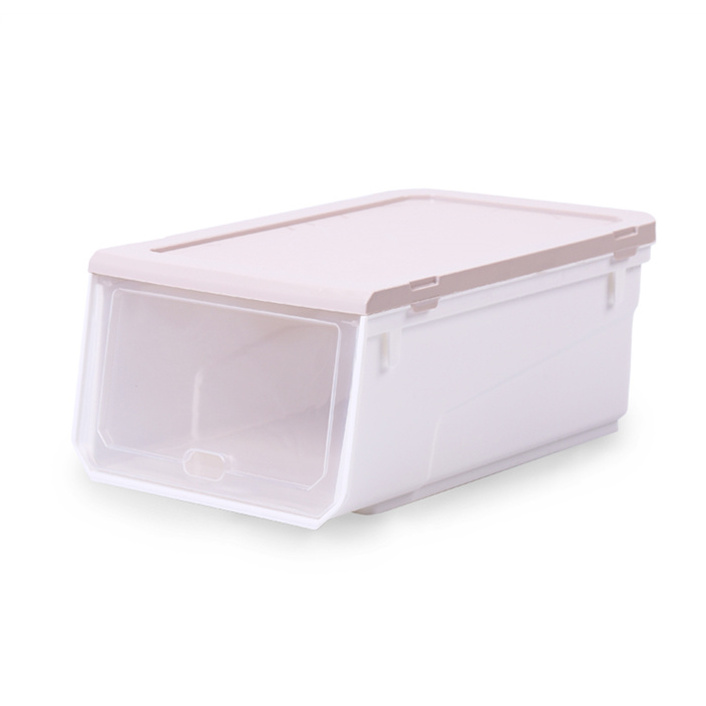 Plastic Transparent Drawer Box Storage 6pcs Flip Over Huge Shoe Boxes