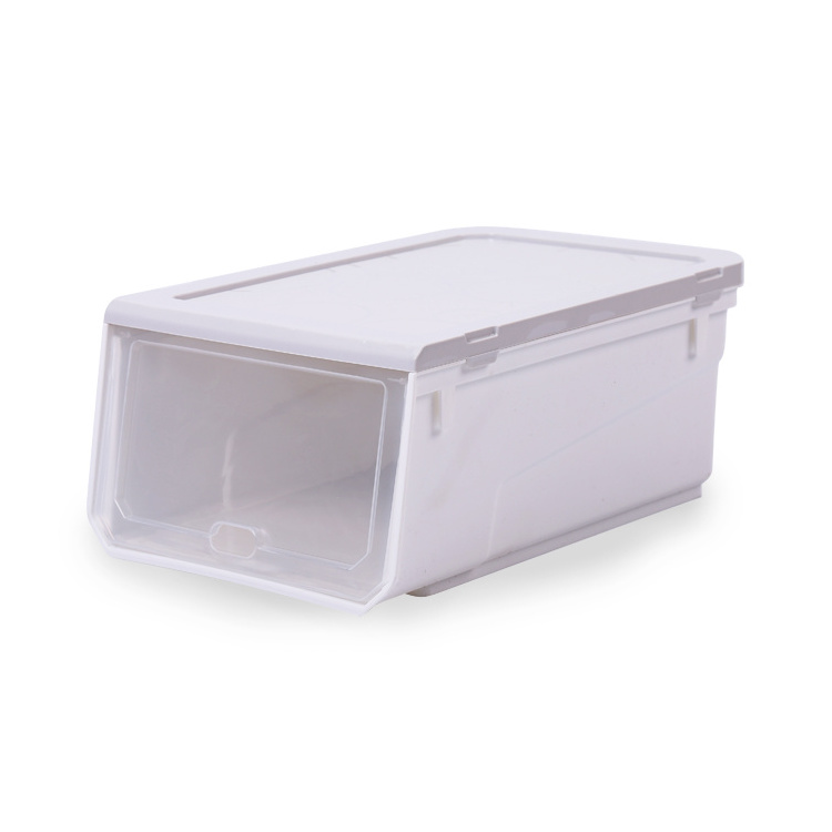 Plastic Rack Simple Translucent Thickened Shoes Closet Shelf Shoe Box Drawer Organizer