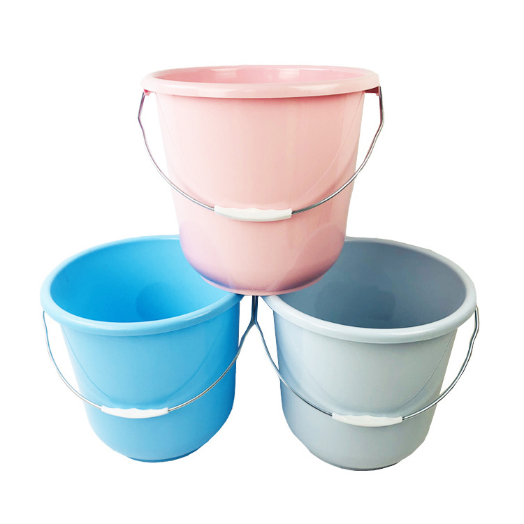 Plastic Water Bucket with Lids Household Cleaning BUCKETS Plastic PP Sustainable Transparent Plastic Clear Bucket with Handle