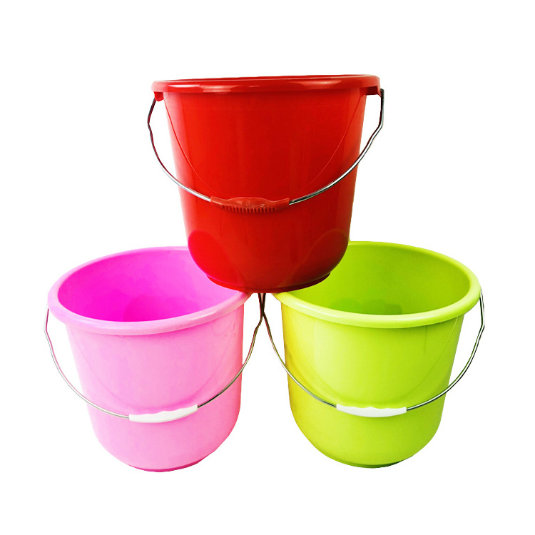 Plastic Water Bucket with Lids Household Cleaning BUCKETS Plastic PP Sustainable Transparent Plastic Clear Bucket with Handle