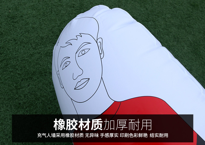 maicca sports  plastic football mannequin soccer training pvc inflatable training dummy for football