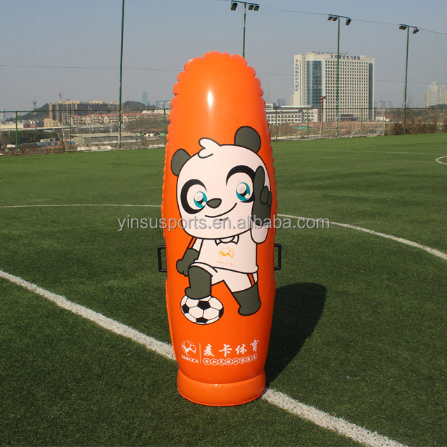 maicca sports  plastic football mannequin soccer training pvc inflatable training dummy for football