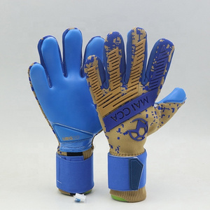 Super soft imported latex Guard Goalkeeper Gloves Soccer Pro goalkeeper gloves with finger protection