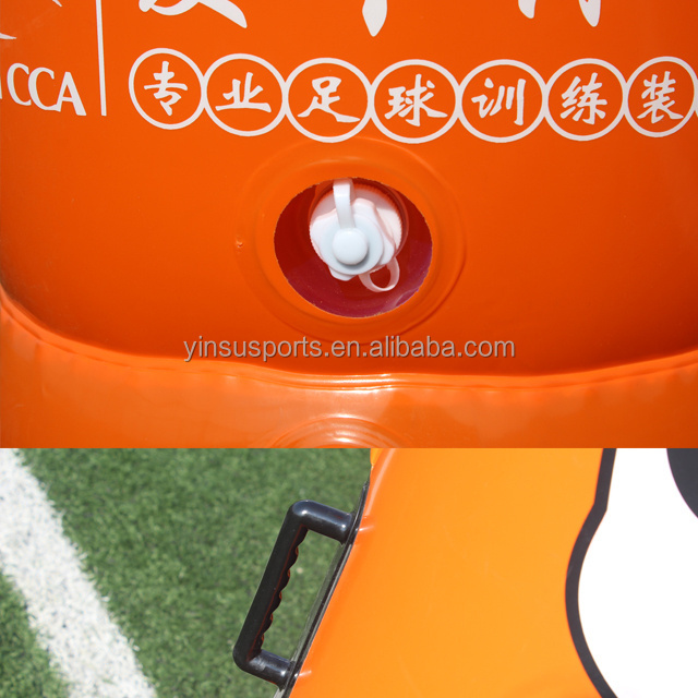 maicca sports  plastic football mannequin soccer training pvc inflatable training dummy for football