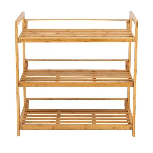 Multifunctional 3 Tier Bamboo Bathroom Shelf for Home Storage