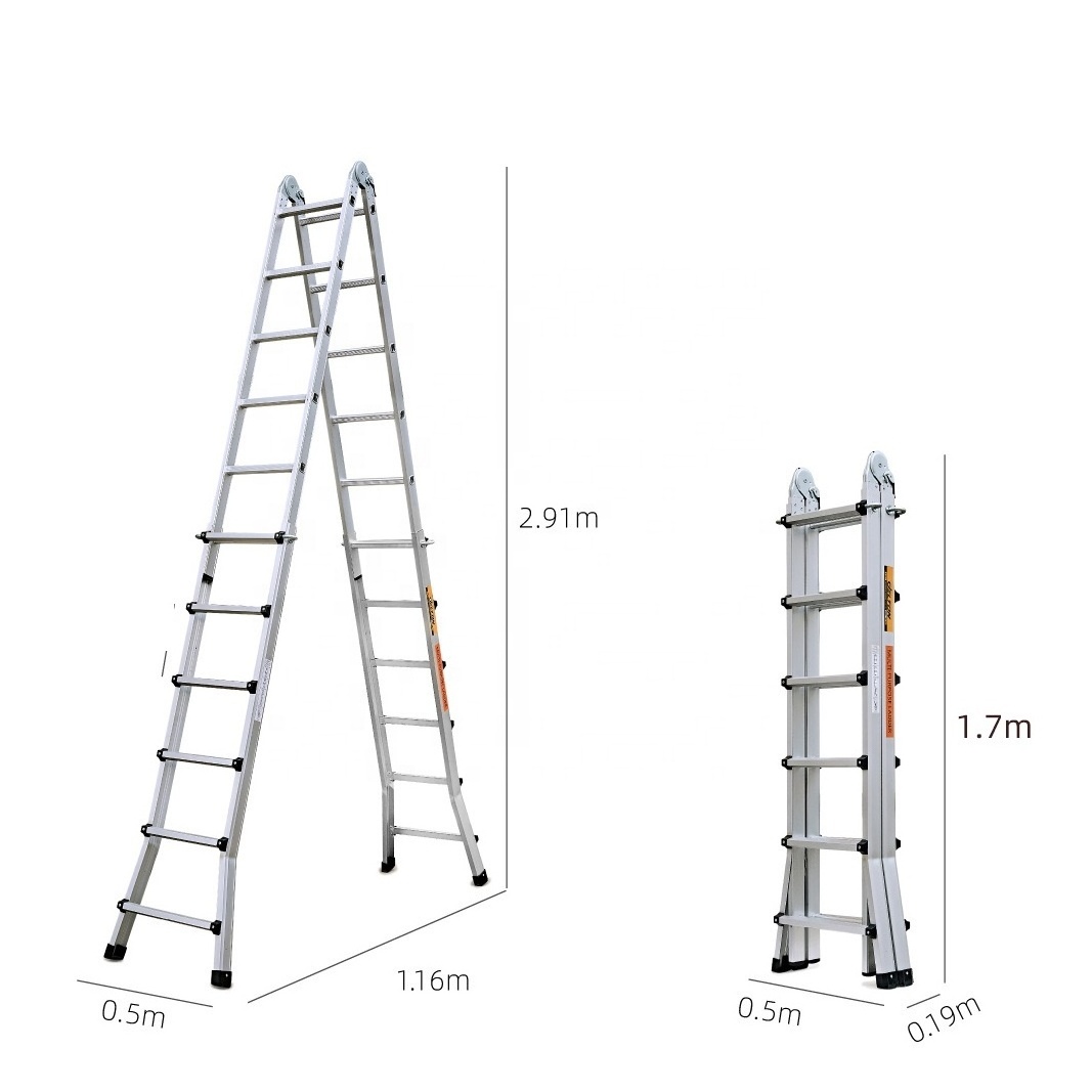 Safety Steps Aluminum Ladder Aluminium Folding Household Ladders Telescopic Ladder