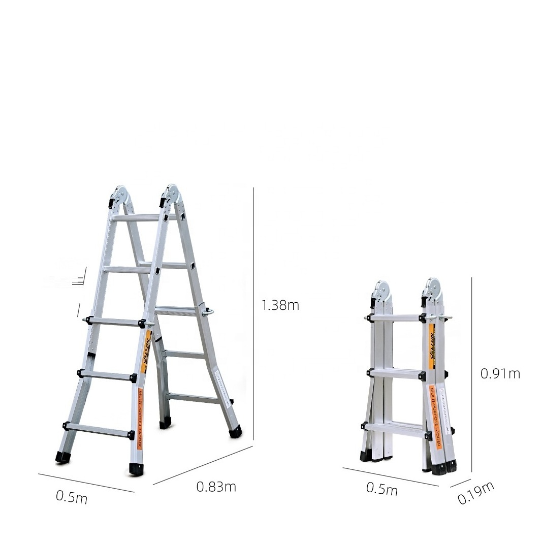 Safety Steps Aluminum Ladder Aluminium Folding Household Ladders Telescopic Ladder