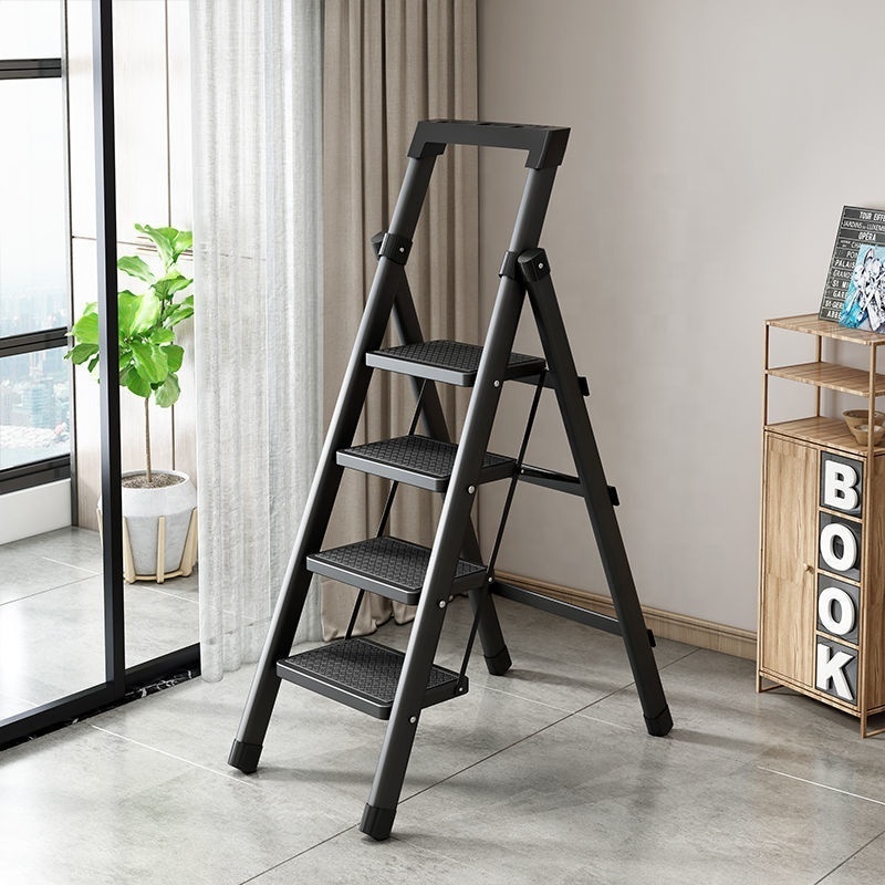 Household Folding Ladder Thickened Herringbone Ladder Multifunctional Escalator Expansion Ladder